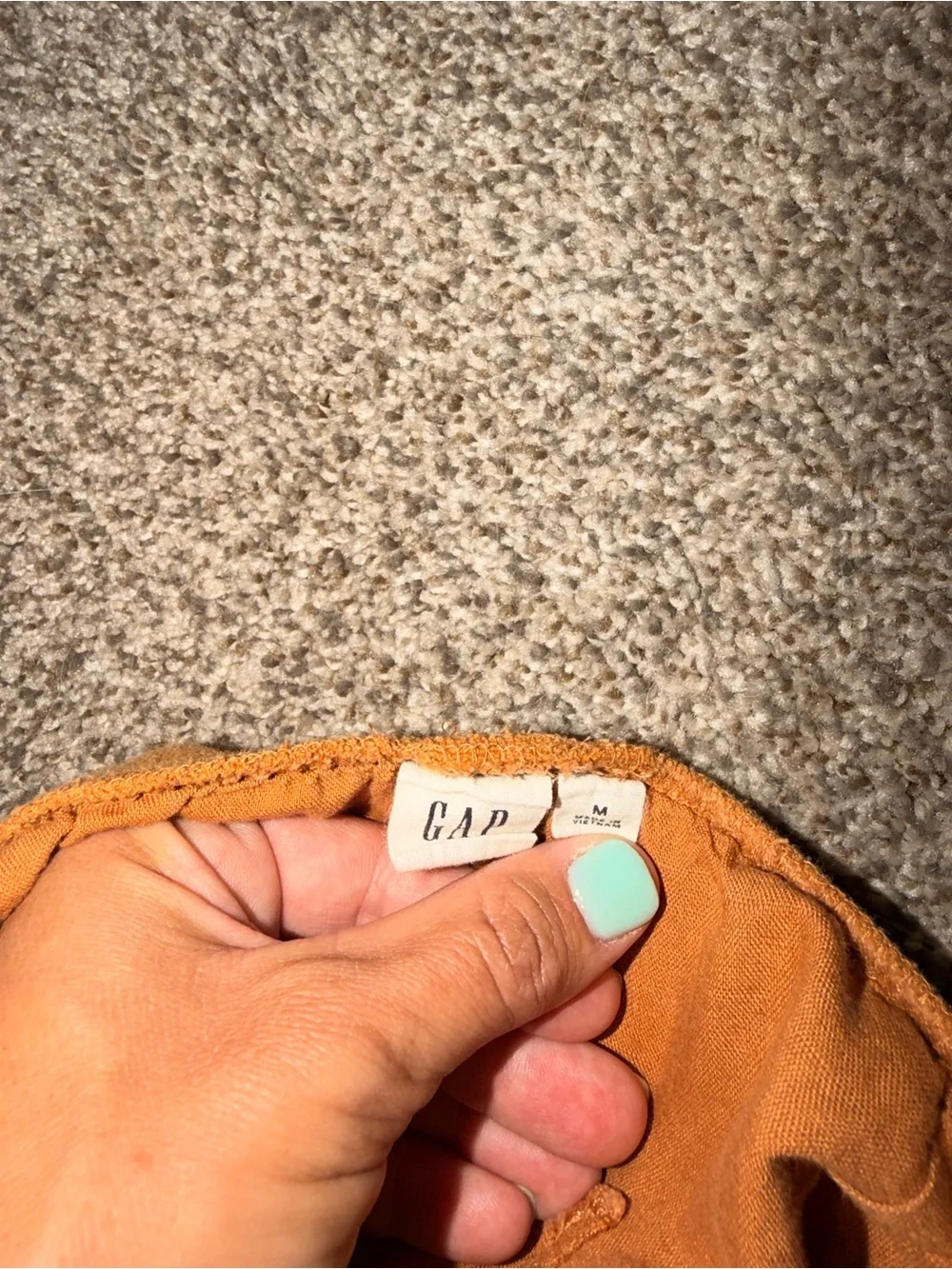 GAP Rust Orange Drawstring Jogger Pants